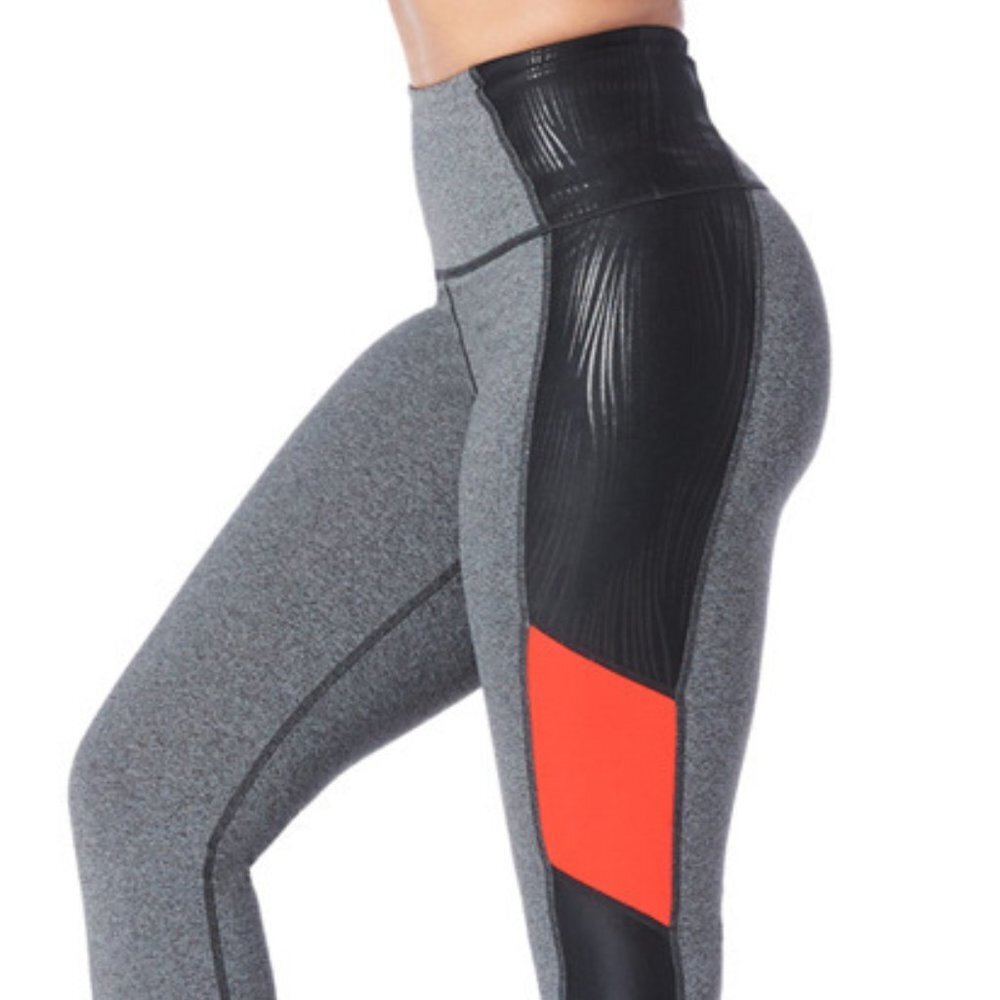 Zumba Fitness High Waist Compression Grey Leggings Strong Zumba Nwt XS